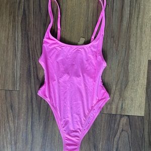Skims swim one piece in exclusive taffy pink size medium